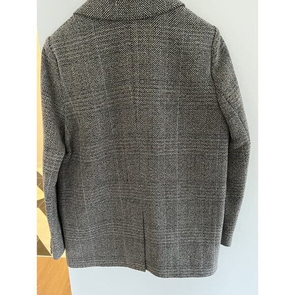 Ba&sh Women S Brown Plaid Wool Jacket Blazer Prep Career Old Money Academia - Picture 6 of 6